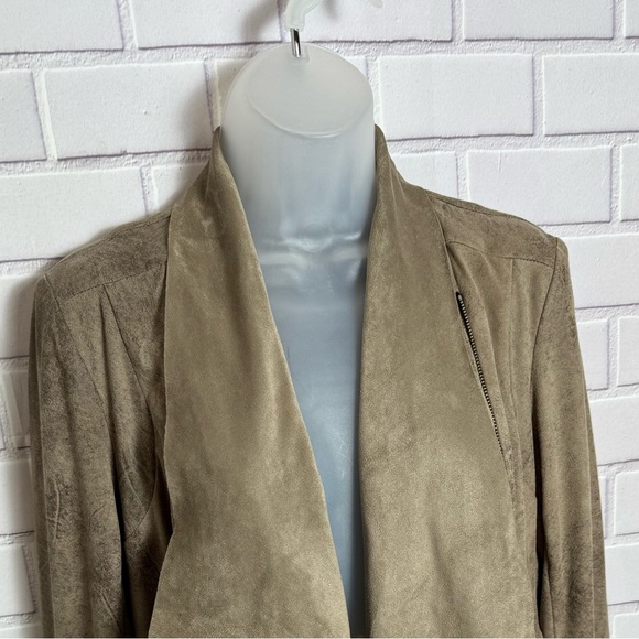 ZARA WOMAN Stylish Tan front zipper Jacket/size M - Picture 6 of 9